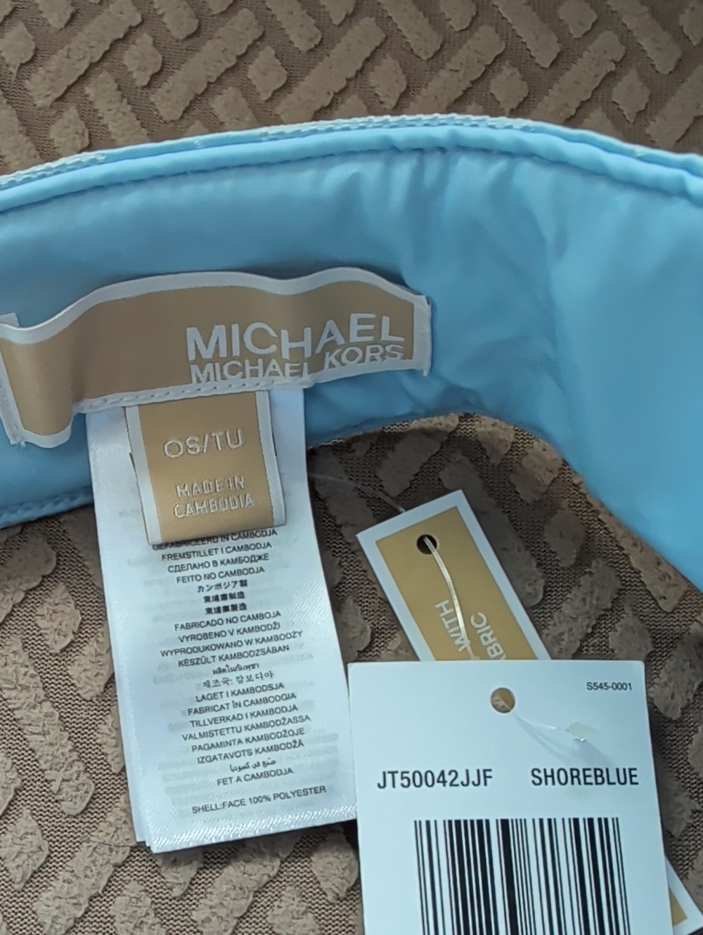 Michael Kors Logo Jacquard Visor NWT - Picture 5 of 5